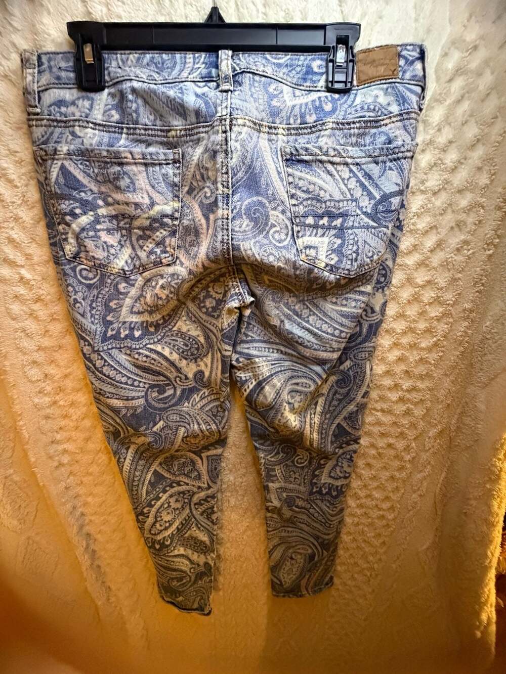 American Eagle Outfitters Blue Paisley Print Jegging Size 12
